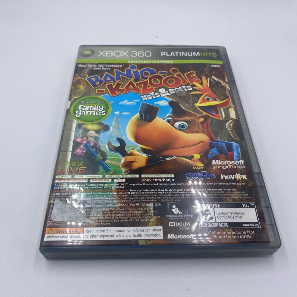 Banjo-Kazooie Nuts & Bolts/ Viva Pinata Microsoft Xbox 360 Platinum Hits TESTED